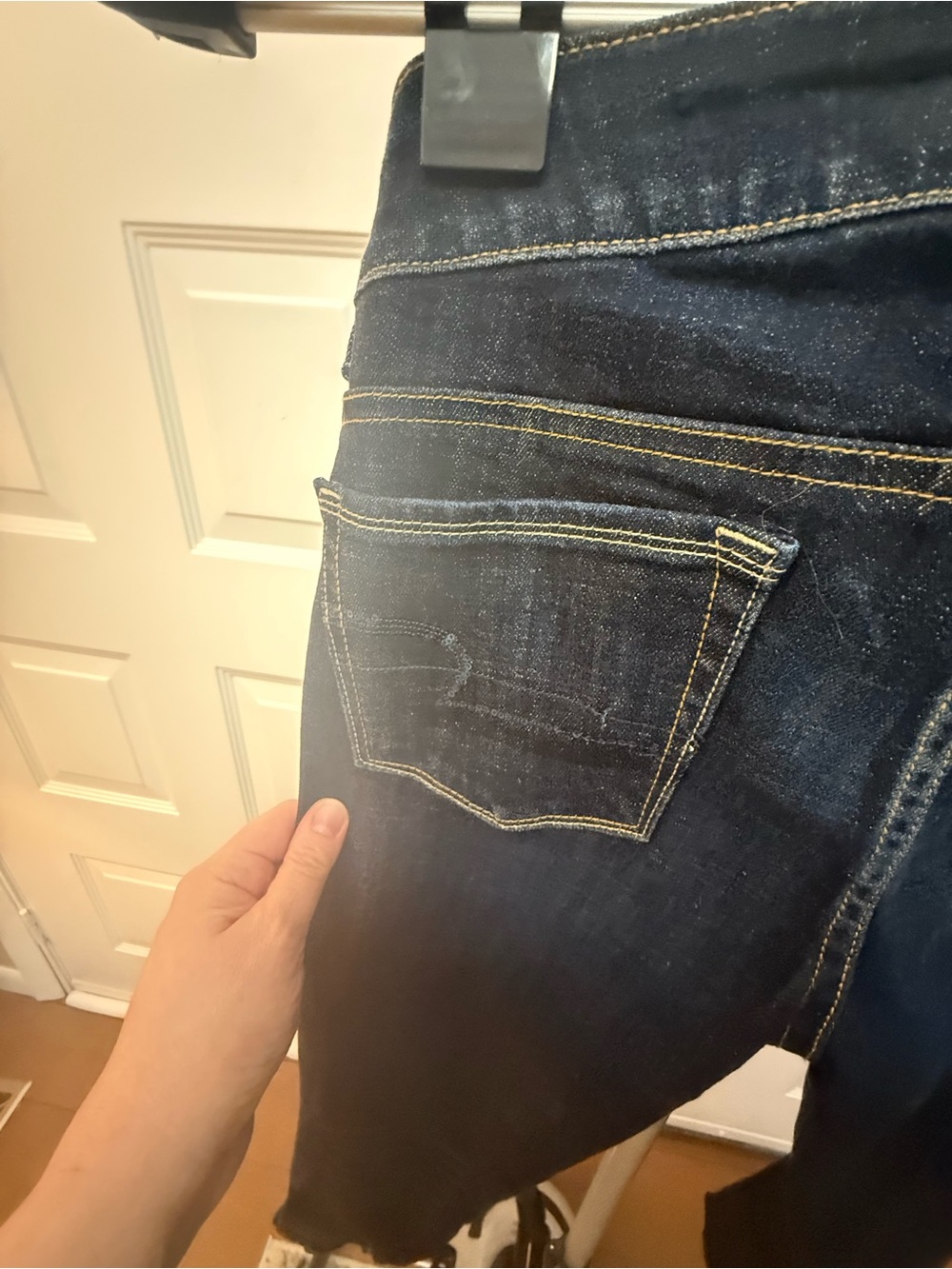 American Eagle Outfitters Dark Indigo Bootcut Jeans - Picture 6 of 8